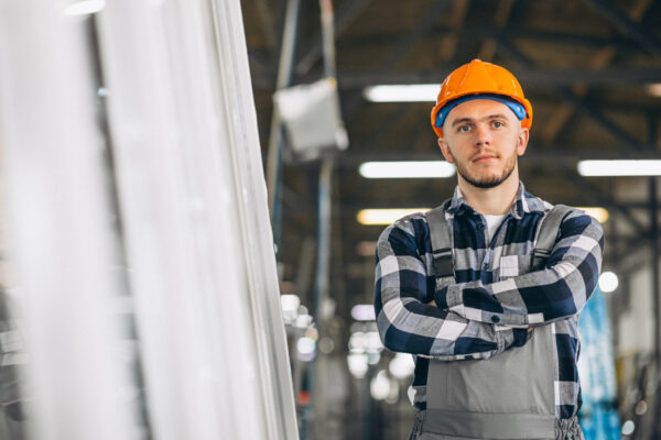 Male worker at a factory